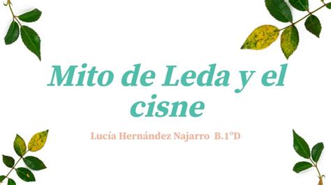 El Mito De Leda Y El Cisne