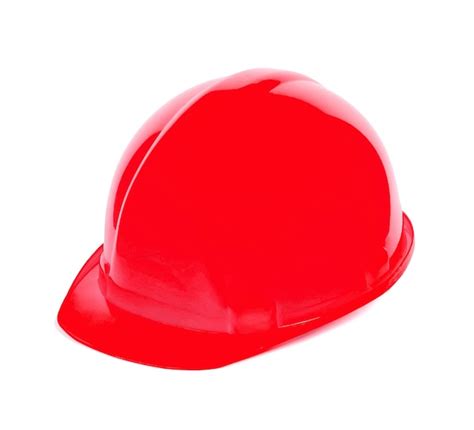 Premium Photo Isolated Safety Red Helmet For Workers