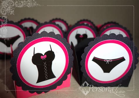 Forminhas Chá de Lingerie Pink e Preto 50un Elo7