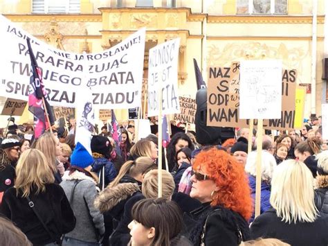 Tak Wygl Da Czarny Protest W Dzie Kobiet W Odzi Zdj Cia