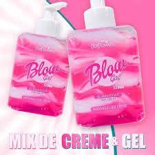 Creme Gel Hidratante Para Virilha Aromatizante Blow Girl 320ml Hot Flowers Morango Creme