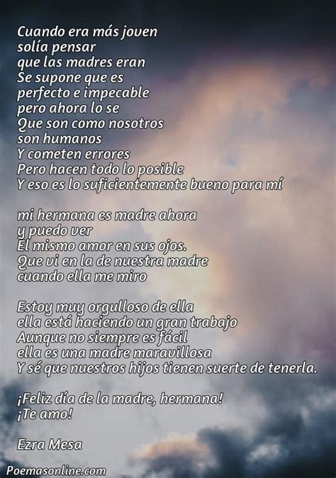 Cinco Mejores Poemas Para El D A De La Madre Para Mi Hermana Poemas