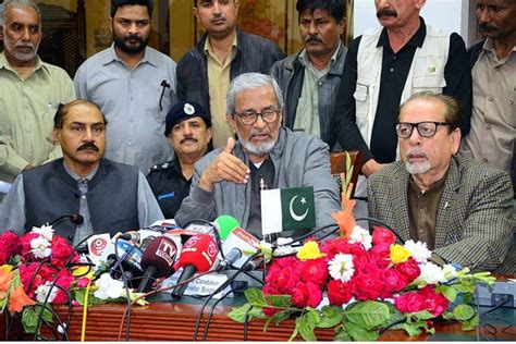 Caretaker Sindh Chief Minister Justice Retd Maqbool Bakar Addressing