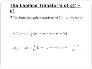 Damped Force Vibrating Model Laplace Transforms PPT