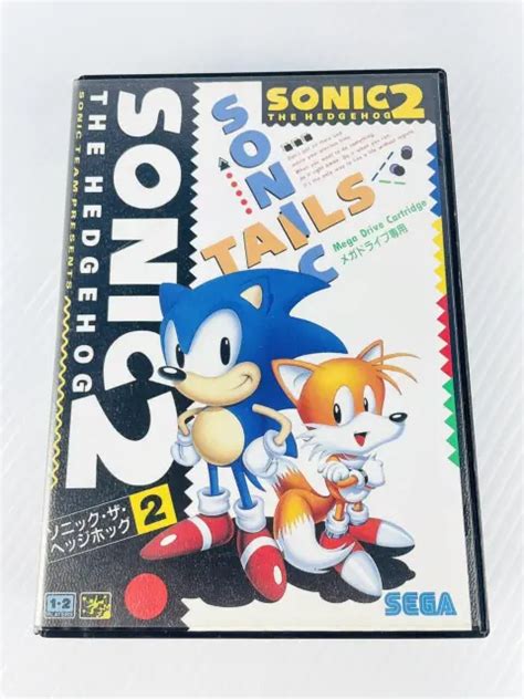 Mega Drive Sonic The Hedgehog 2 Tails Sega Md Tested Ntsc J Game Japan