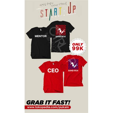 Jual Kaos Start Up Korea Drama Ceo Mentor Sandbox Tshirt Suzy Seo Dalmi