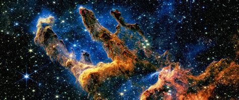 Pillars Of Creation By James Webb 5120x2160 Rwidescreenwallpaper
