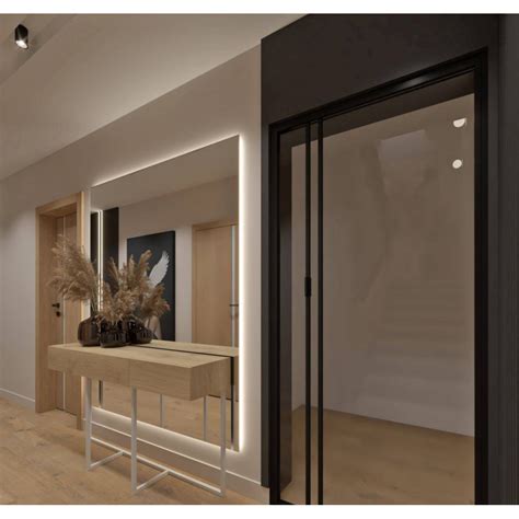 Большое настенное зеркало во всю стену с задней интерьерной ...