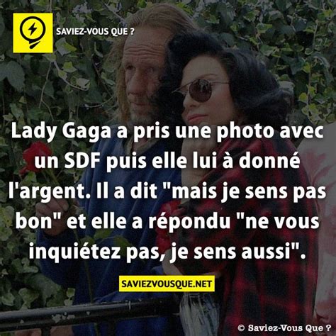 Lady Gaga a pris une photo avec un SDF puis elle lui à donné largent