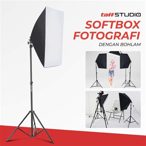 Jual Softbox Lighting Studio Paket Studio Foto Softbox Lampu Lighting