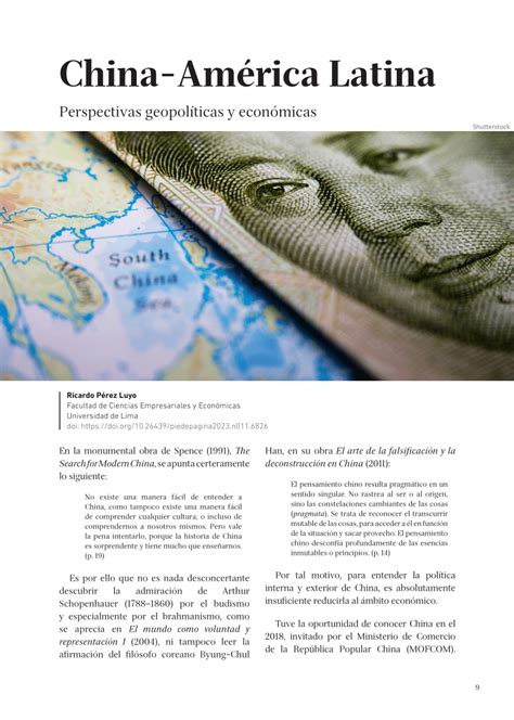 PDF China América Latina Perspectivas geopolíticas y económicas