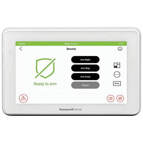 Intrusion Honeywell 6290w Touch Center 7 Color Wireless Touchscreen Keypad Alarm Control Buy