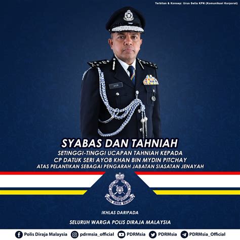 Polis Diraja M Sia On Twitter TAHNIAH DAN SYABAS KEPADA PENGARAH