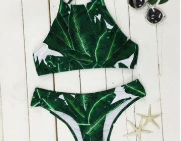 Design Leaves Bikini Swimsuit Fd Dfs On Luulla