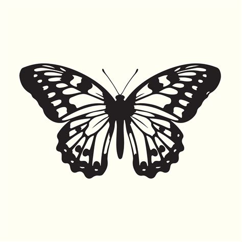 Monarch Butterfly Silhouette Vector Illustration Background 26343940