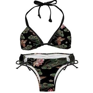 Suojapuku Bikini Da Donna Costume Da Bagno A Due Pezzi Fiore Rane
