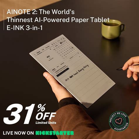 ainote   worlds  gpt  powered paper tablet   ainote