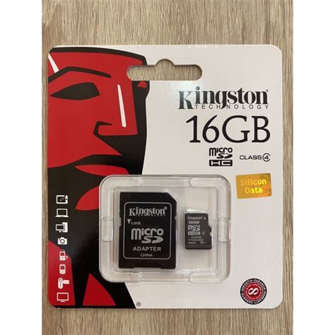 kingston micro sd card class  gb  adapter shopee thailand