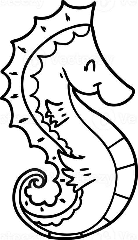 Cartoon Sea Horse Icon 40880611 Png