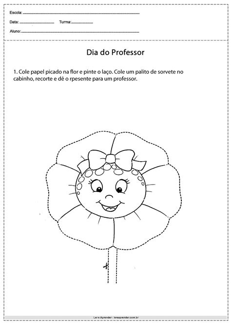 Atividade Para O Dia Do Professor Educação Infantil - 7