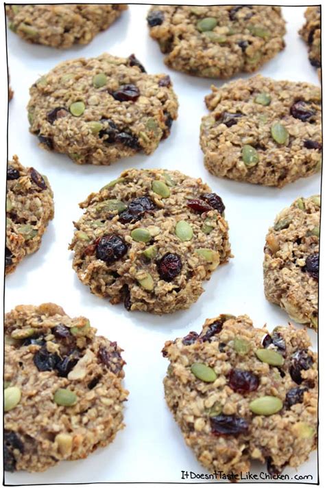 Healthy Vegan Breakfast Cookies • It Doesn't Taste Like Chicken