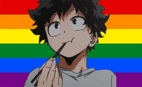 Deku Izuku Midoriya Bnha Gay Pride Icon Izuku Midoriya Anime Cones