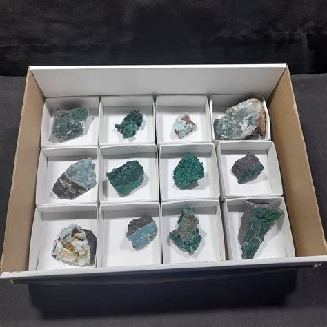 Wm One Box Of Assorted Mineral Specimens From Congo Amanda