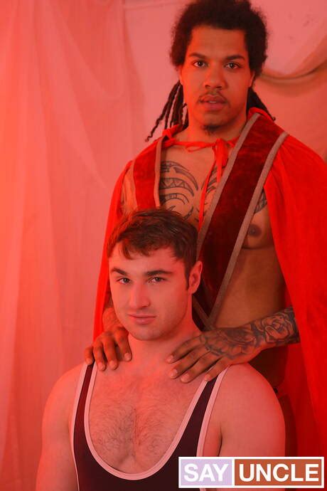 British Hunky Guy Michael Boston And Black Strongman Floyd Johnson Fuck After Interracial Blowjob