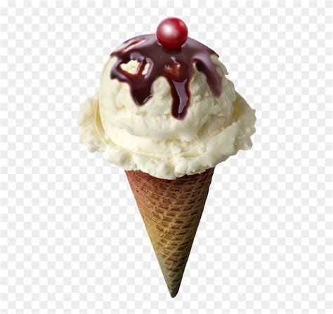 Яндекс Фотки Vanilla Ice Cream Cone With Topping Hd Png Download