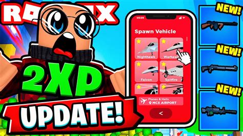 Big Update Aircrafts 2xp And New Guns Mad City Chapter 2 News Roblox