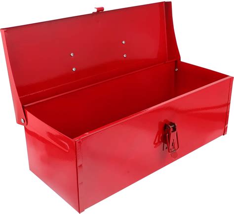Yarnow Red Iron Sheet Tool Box With Lock 15 X 63 X 51 Inch Portable