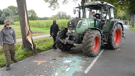 88 Jähriger verletzt sich bei Unfall mit Traktor schwer nw de