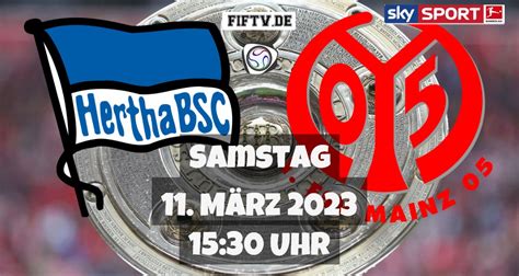 Hertha BSC FSV Mainz 05 Fußball Bundesliga live am 11 03 2023