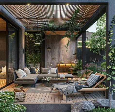 inspirasi desain teras rumah minimalis  modern elegan sinar