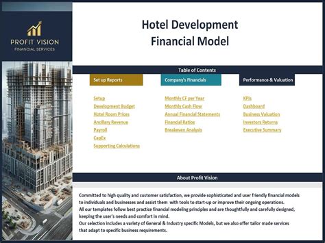 Hotel Development Financial Model | eFinancialModels