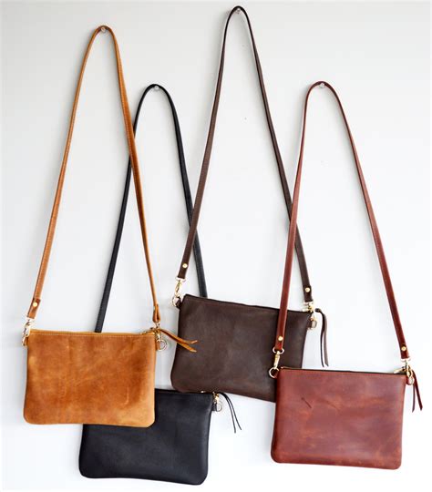Brown Leather Crossbody Bag Small | semashow.com
