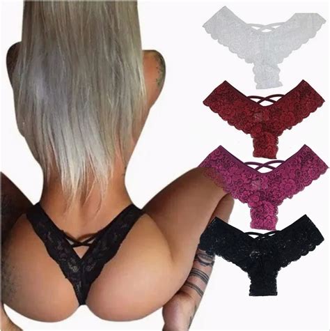 Paquete Panty Bikini Se Oras Tanga Cord N De Encaje Sexy Meses Sin Intereses