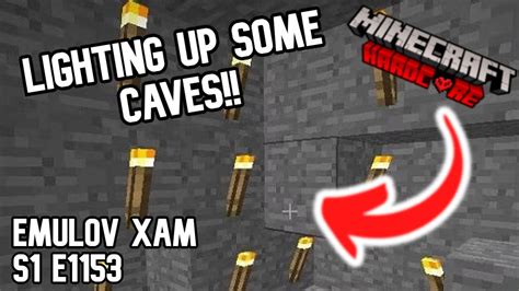 Lighting Up Some Caves Minecraft Hardcore Let S Play S1 E1153 YouTube
