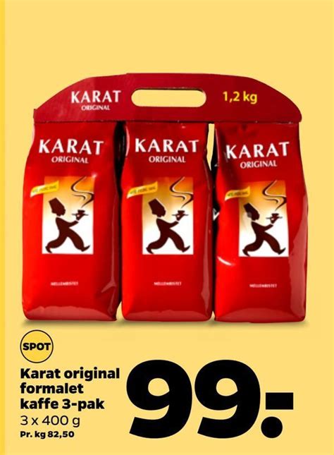 Karat Original Formalet Kaffe 3 Pak Tilbud Hos Netto