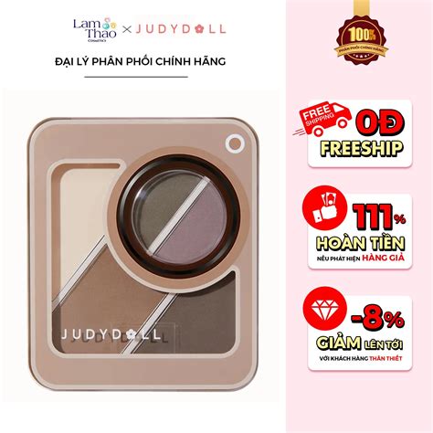 Bảng Phấn Mắt 5 Ô Judy Doll 5 Shades Eyebrow Detail Palette Lam Thảo