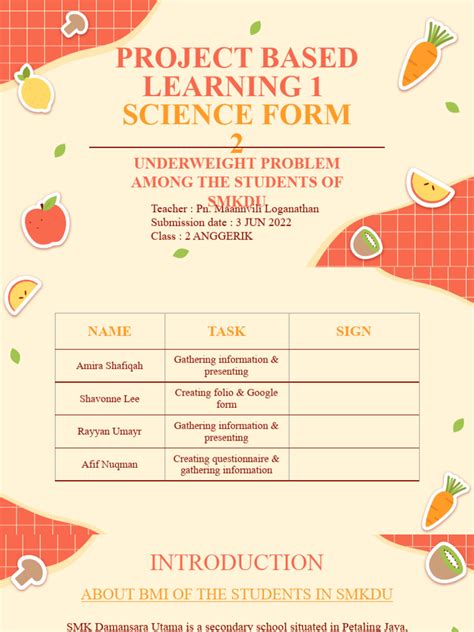 Project Based Learning (PBL) Semester 1 Science Form 2 | PDF