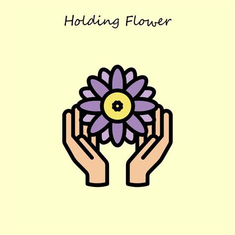 Holding Flower Illustration 44233433 Vector Art At Vecteezy