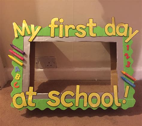 First Day Of School Diy Picture Frame Photo Prop Tutorial Artofit