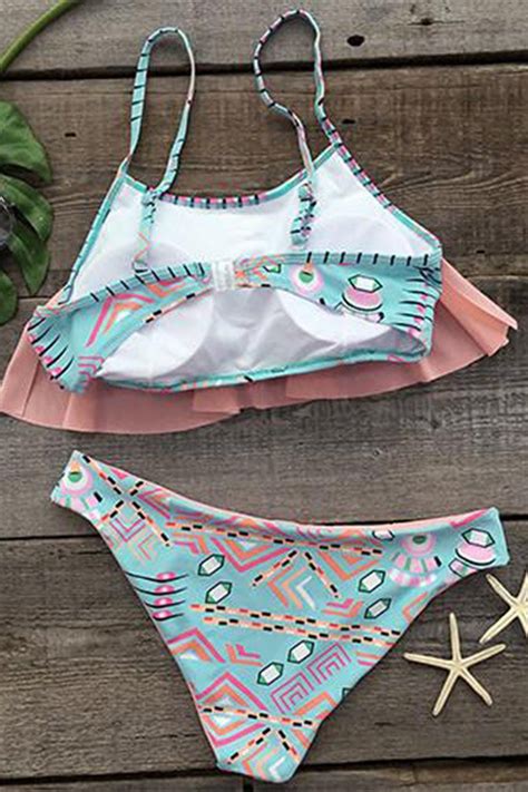 Nightfall Pink Falbala Bikini Set