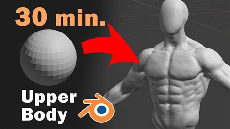 How To Sculpt Torso In Blender In 30 Min YouTube