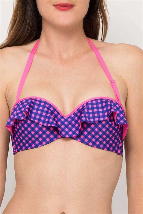 Bikini Bandeau Antigel colección La Badineuse TALLAS 100C COLOR Morado Vivo