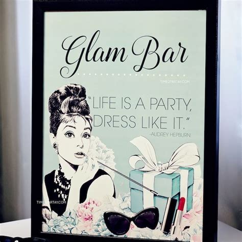 Breakfast At Tiffanys Party Print From A Breakfast At Tiffanys Inspired Bridal Tiffany