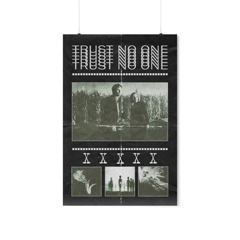 The X-files Poster Trust No One X Files Poster Retro - Etsy