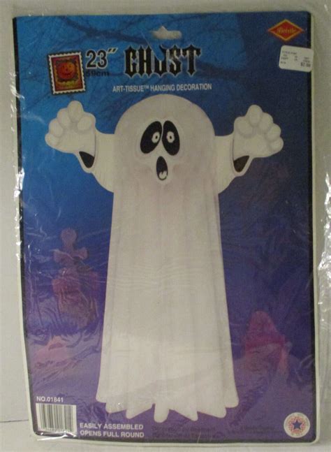 Beistle 23 Ghost Art Tissue Hanging Halloween Decoration 01841 Ebay