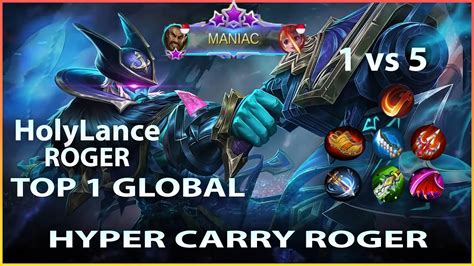 Vs Roger Hyper Carry Roger Perfect Gameplay Top Global Roger